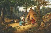 Cornelius Krieghoff, Caughnawaga Indians at Camp